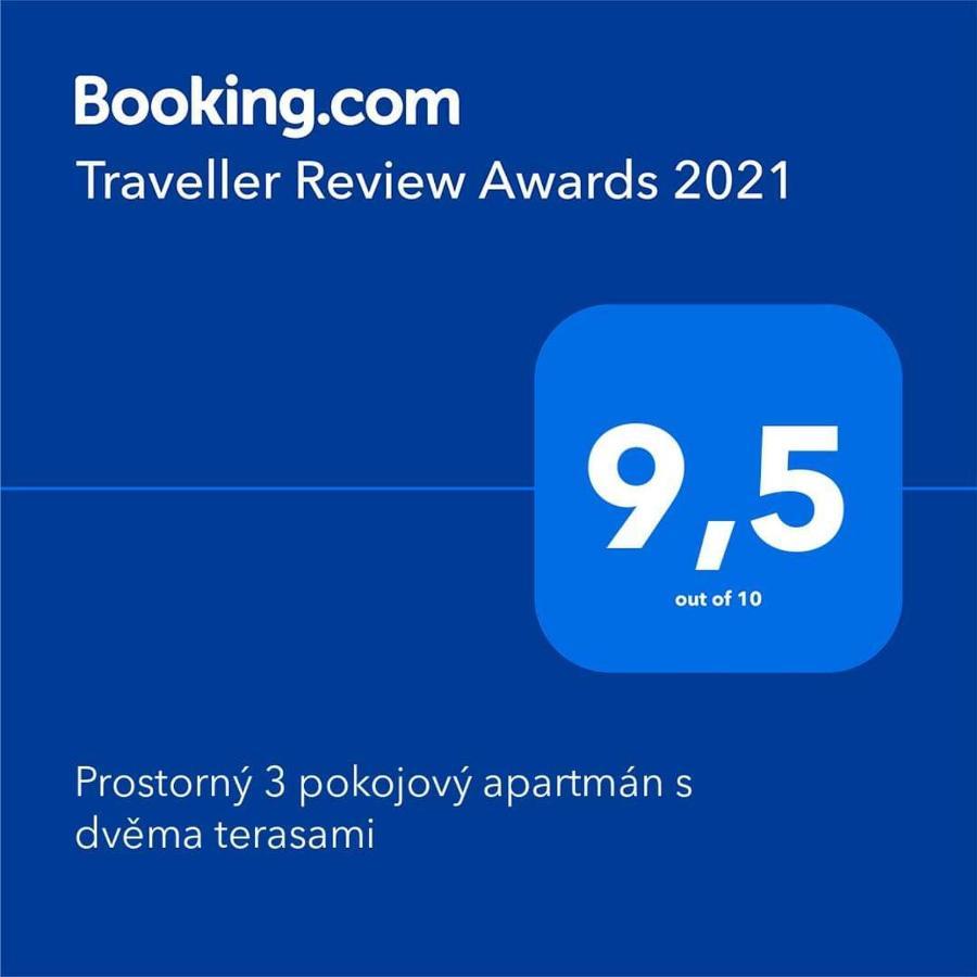 Prostorny 3 Pokojovy Apartman S Dvema Terasami 프라하 외부 사진