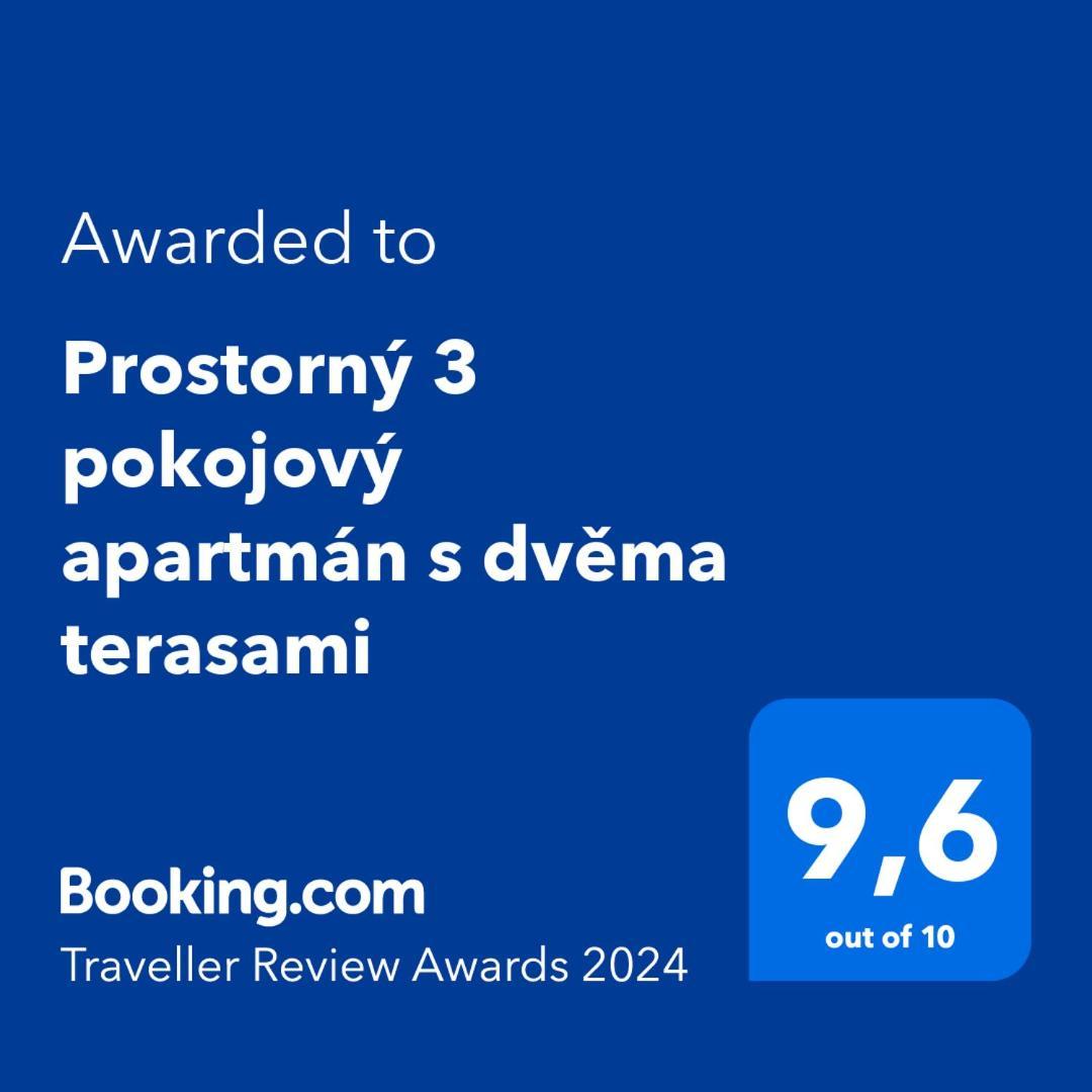 Prostorny 3 Pokojovy Apartman S Dvema Terasami 프라하 외부 사진